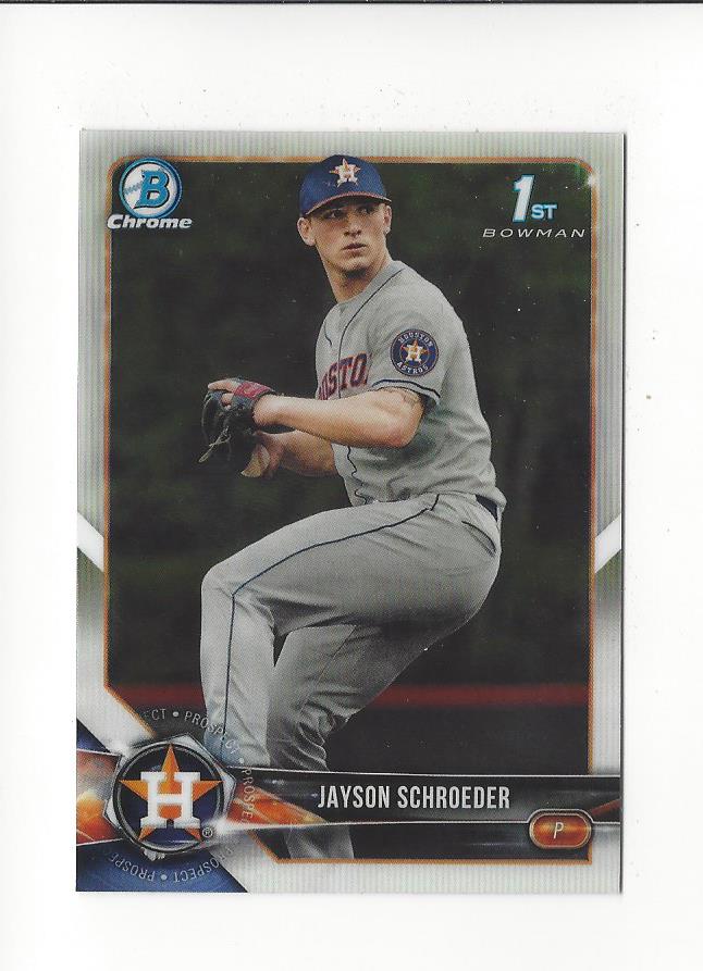 2018 Bowman Chrome Draft #BDC23 Jayson Schroeder