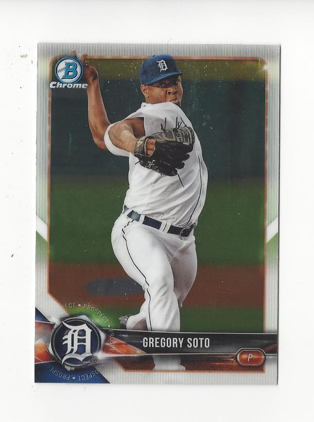 2018 Bowman Chrome Draft #BDC53 Gregory Soto
