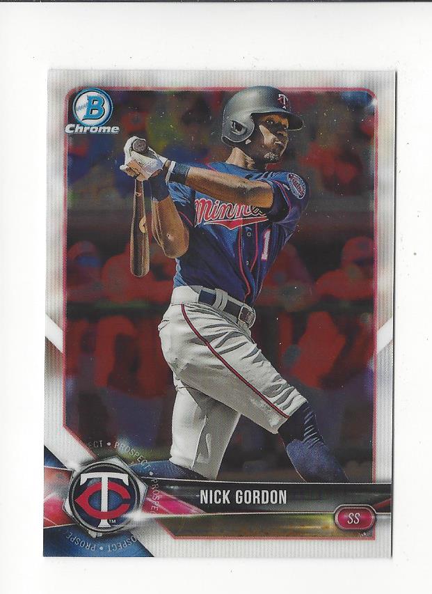 2018 Bowman Chrome Draft #BDC74 Nick Gordon