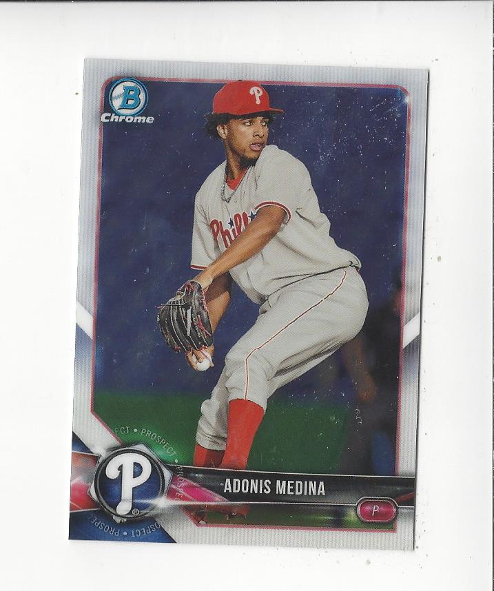 2018 Bowman Chrome Draft #BDC128 Adonis Medina