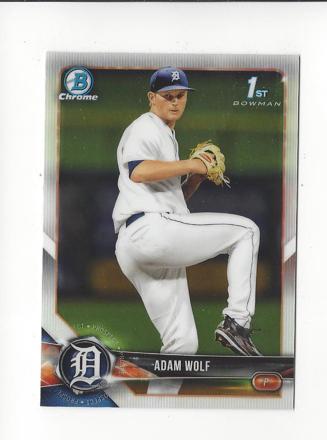 2018 Bowman Chrome Draft #BDC185 Adam Wolf