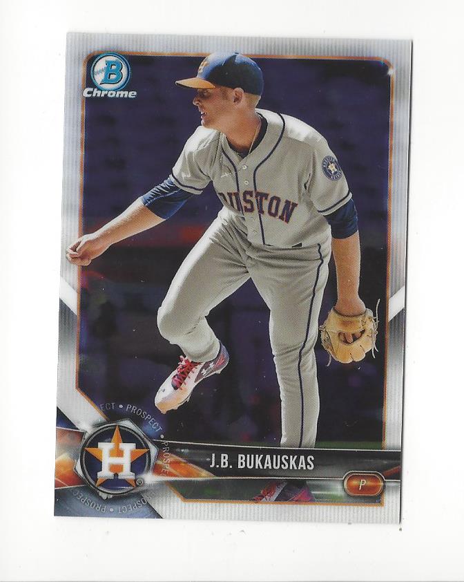 2018 Bowman Chrome Draft #BDC189 J.B. Bukauskas
