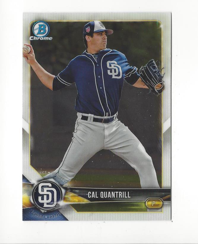 2018 Bowman Chrome Draft #BDC195 Cal Quantrill