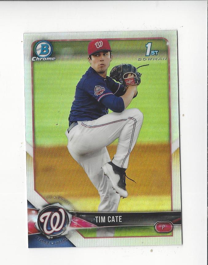 2018 Bowman Chrome Draft Refractors #BDC12 Tim Cate