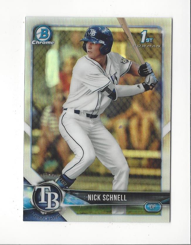2018 Bowman Chrome Draft Refractors #BDC44 Nick Schnell
