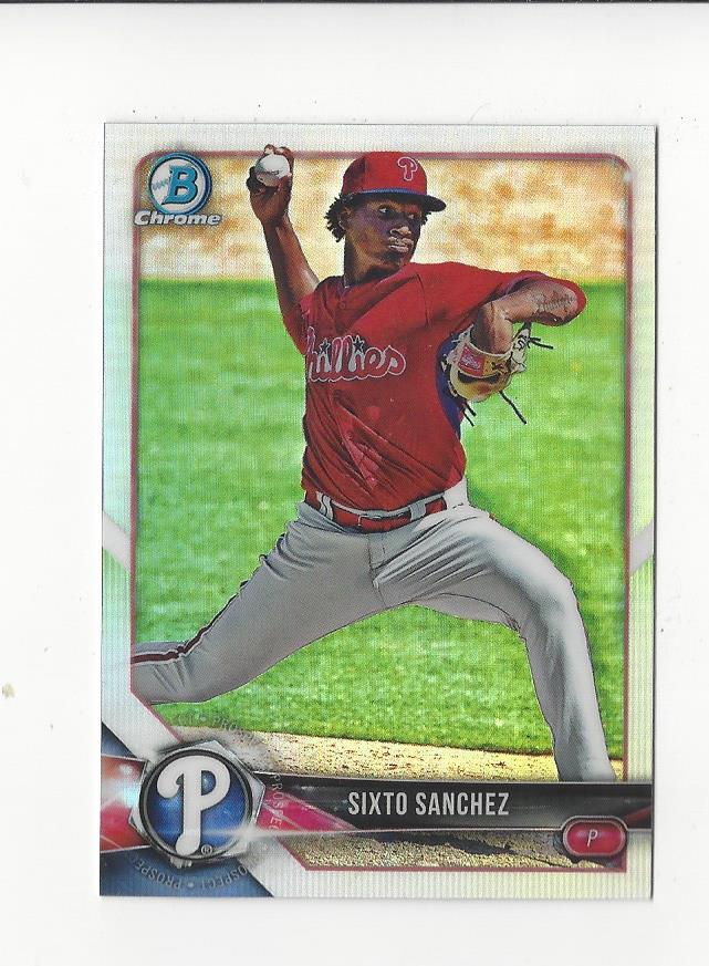 2018 Bowman Chrome Draft Refractors #BDC75 Sixto Sanchez