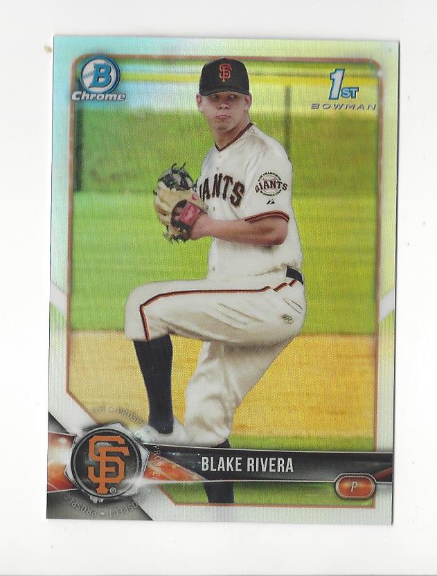 2018 Bowman Chrome Draft Refractors #BDC80 Blake Rivera