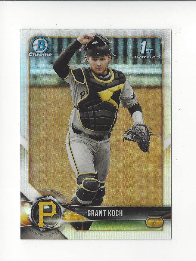 2018 Bowman Chrome Draft Refractors #BDC115 Grant Koch