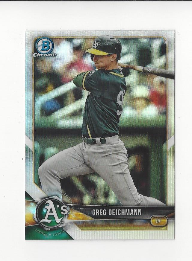 2018 Bowman Chrome Draft Refractors #BDC138 Greg Deichmann