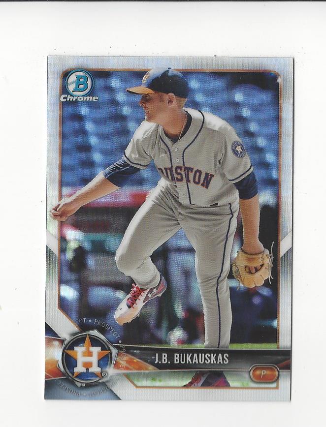 2018 Bowman Chrome Draft Refractors #BDC189 J.B. Bukauskas