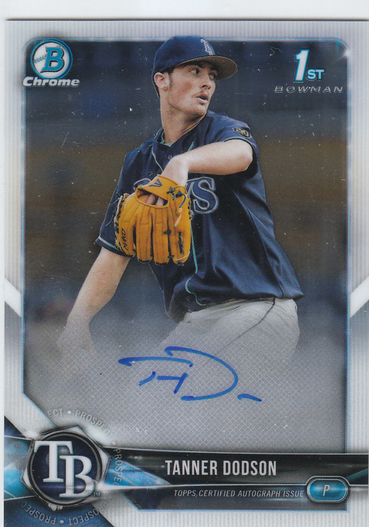 2018 Bowman Chrome Draft Autographs #CDATD Tanner Dodson