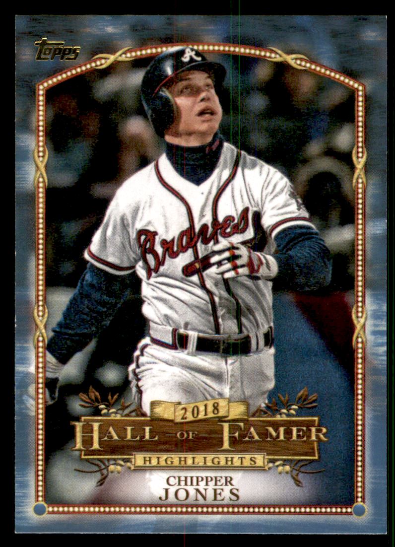 2018 Topps Update Hall of Famer Highlights Blue #HFH1 Chipper Jones