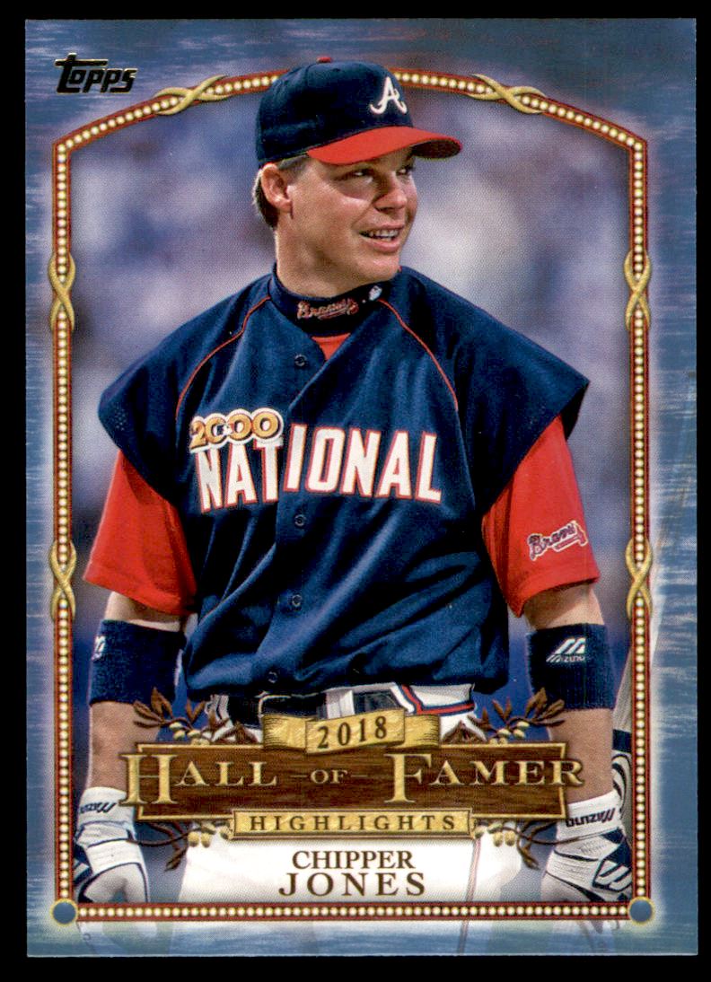 2018 Topps Update Hall of Famer Highlights Blue #HFH5 Chipper Jones