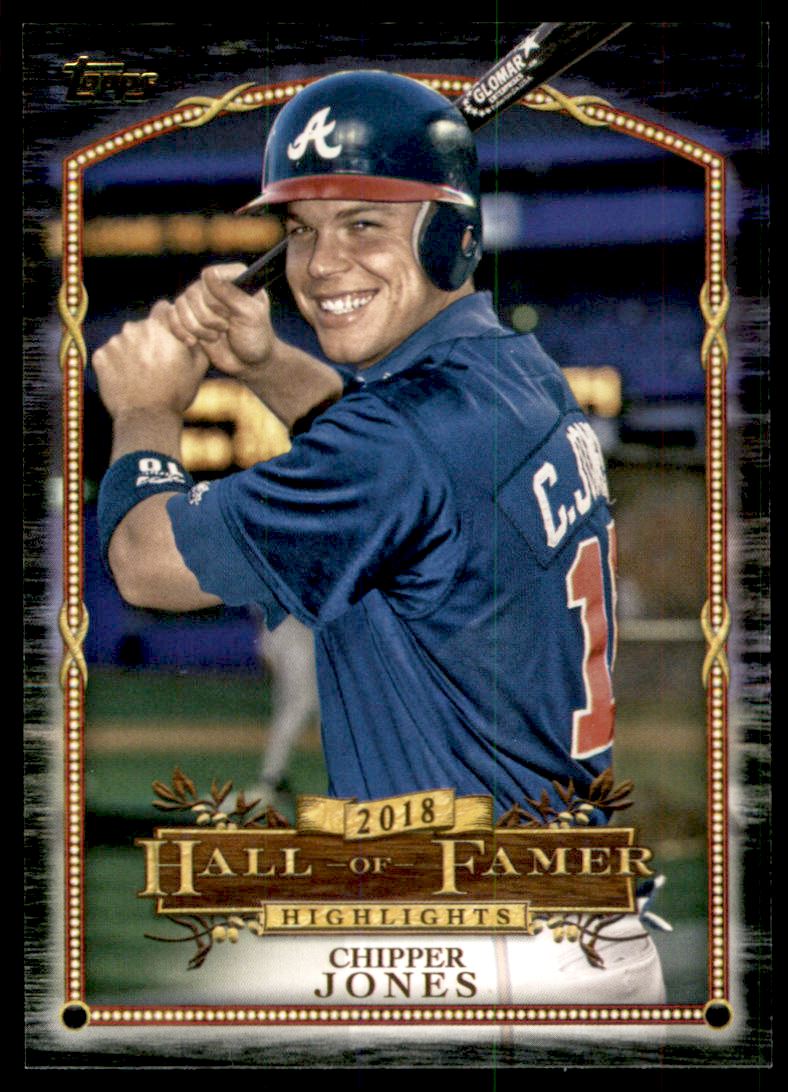 2018 Topps Update Hall of Famer Highlights Black #HFH2 Chipper Jones