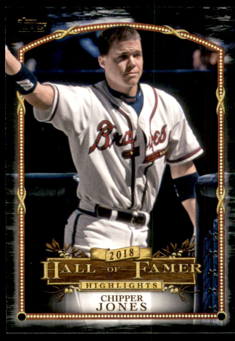 2018 Topps Update Hall of Famer Highlights Black #HFH4 Chipper Jones