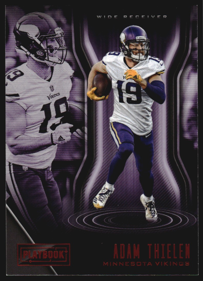 2018 Panini Playbook Orange #65 Adam Thielen