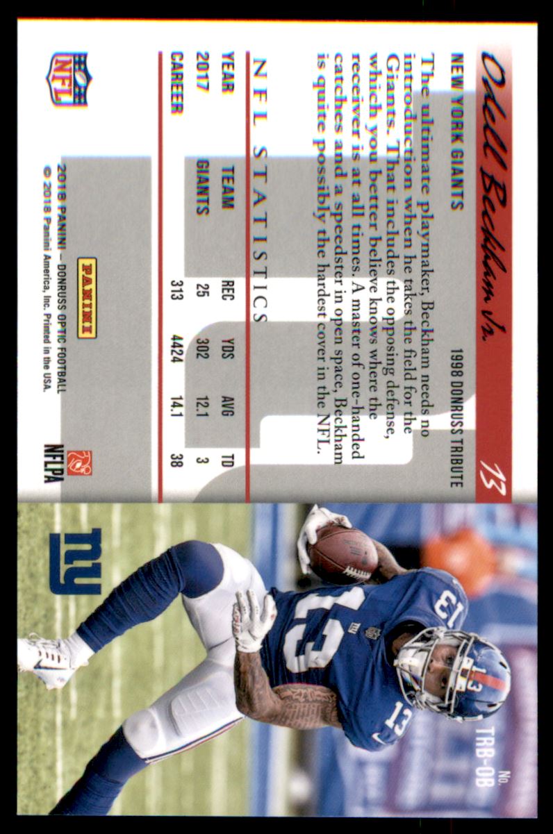 2018 Donruss Optic '98 Tribute #2 Odell Beckham Jr.