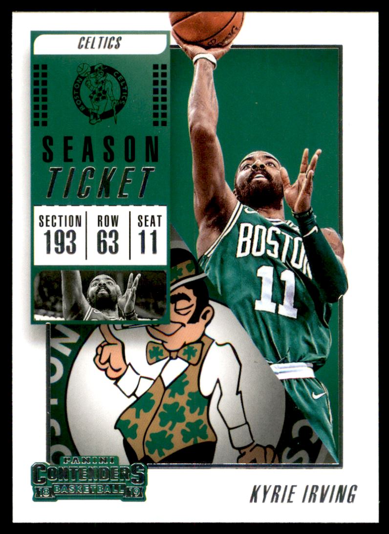 2018-19 Panini Contenders Season Ticket #32 Kyrie Irving Boston Celtics Basketball Card