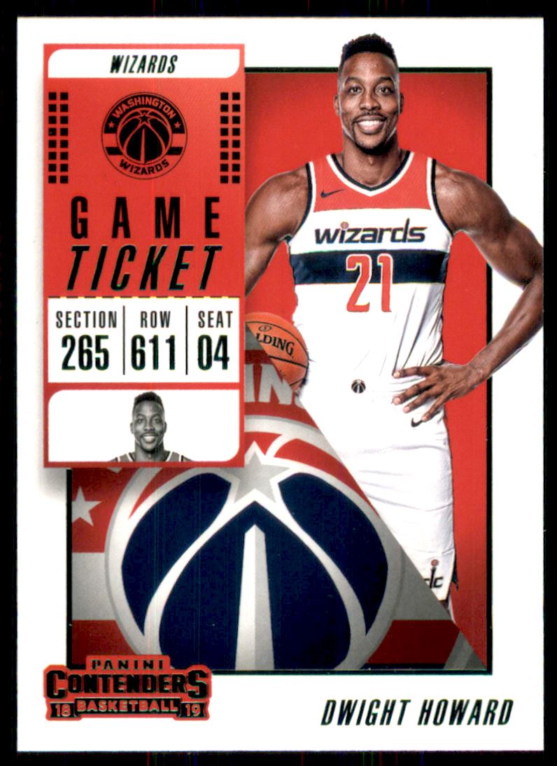 2018-19 Panini Contenders Game Ticket Green #89 Dwight Howard