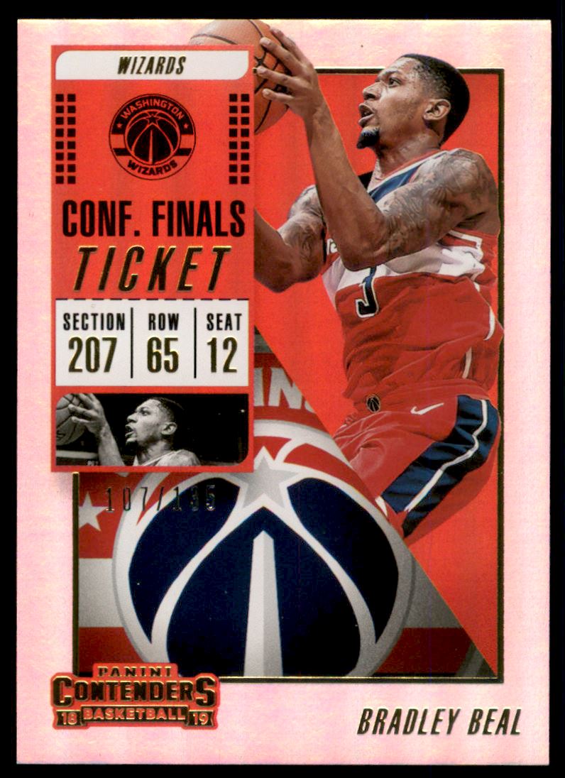 2018-19 Panini Contenders Conference Finals Ticket #79 Bradley Beal
