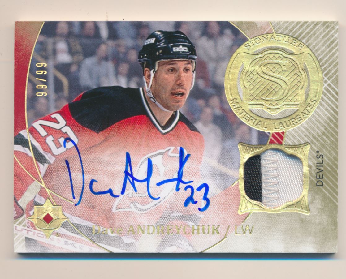 2016-17 Ultimate Collection Signature Material Laureates #SMLDA Dave Andreychuk/99