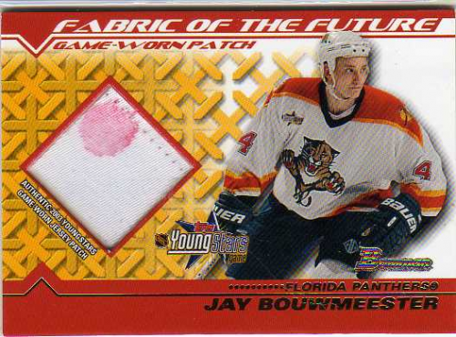 2002-03 Bowman YoungStars Patches #JB Jay Bouwmeester