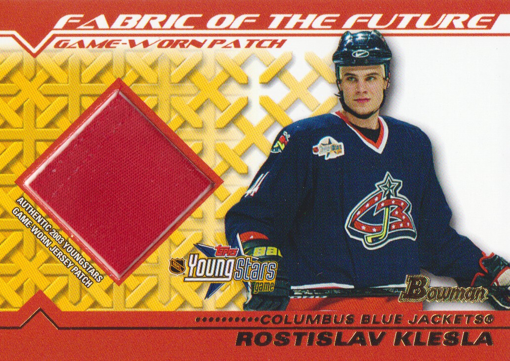 2002-03 Bowman YoungStars Patches #RK Rostislav Klesla