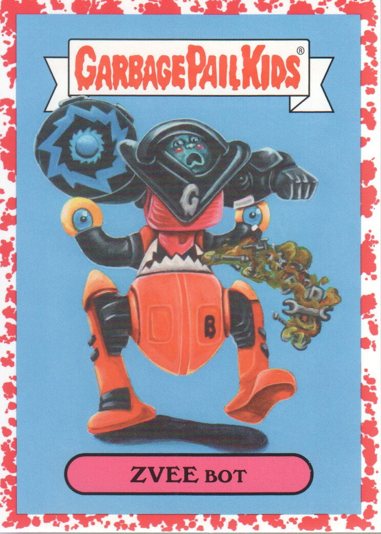 2019 Topps Garbage Pail Kids We Hate the '90s Bloody Nose #TOY4a Zvee Bot