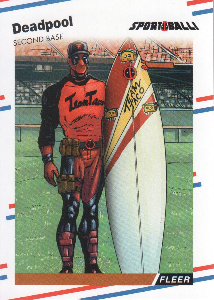 2019 Upper Deck Deadpool Sport Ball! #SB11 1988 Fleer Baseball/(Tim Flannery)
