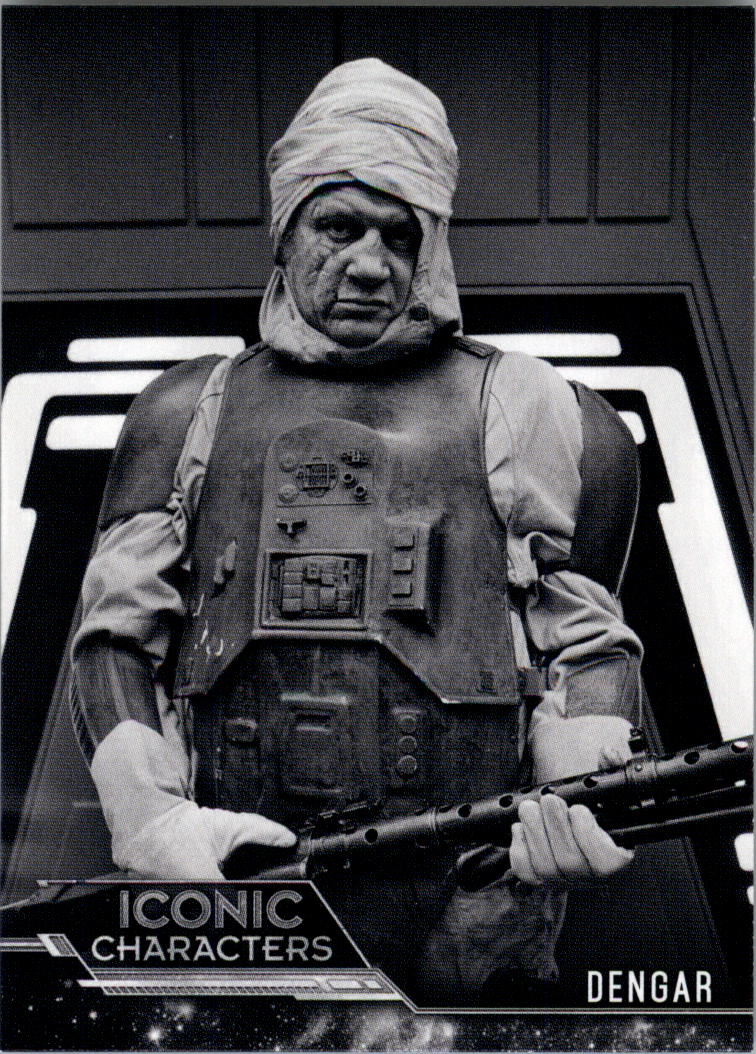 2019 Topps Star Wars Empire Strikes Back Black and White Iconic Characters #IC15 Dengar
