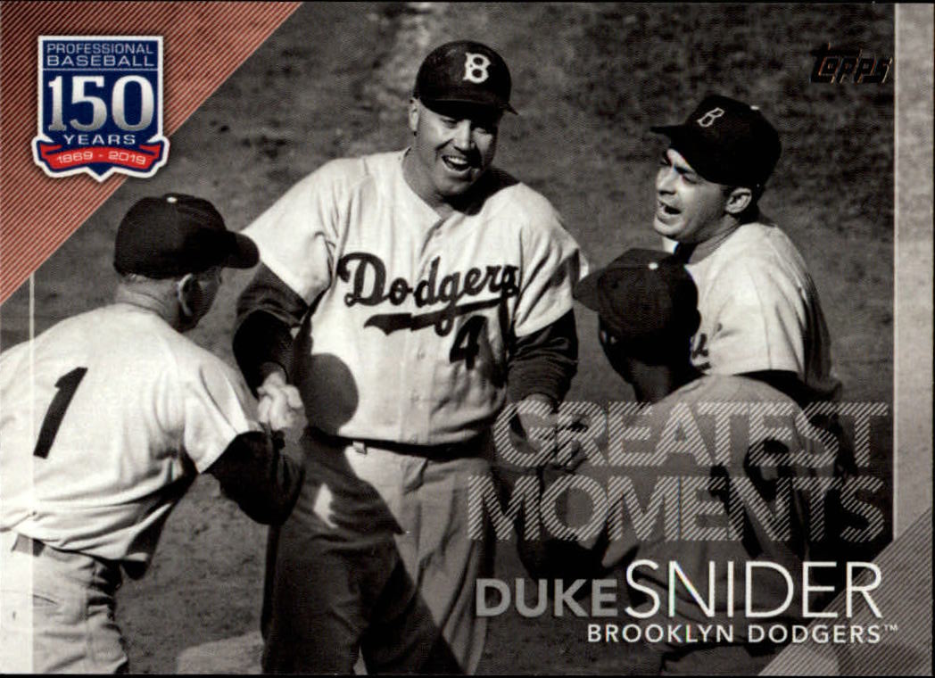 2019 Topps 150 Years of Professional Baseball #15040 Duke Snider