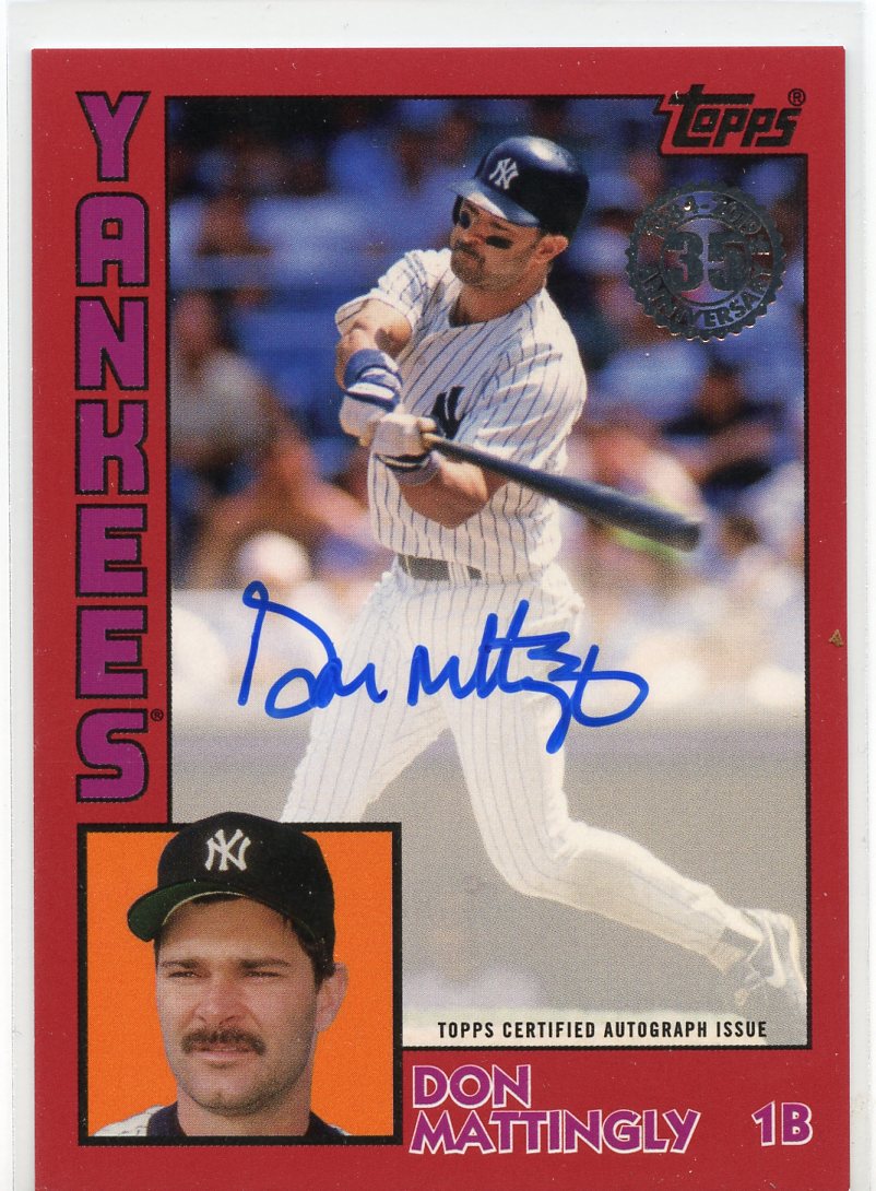 2019 Topps '84 Topps Autographs Red #84ADMA Don Mattingly