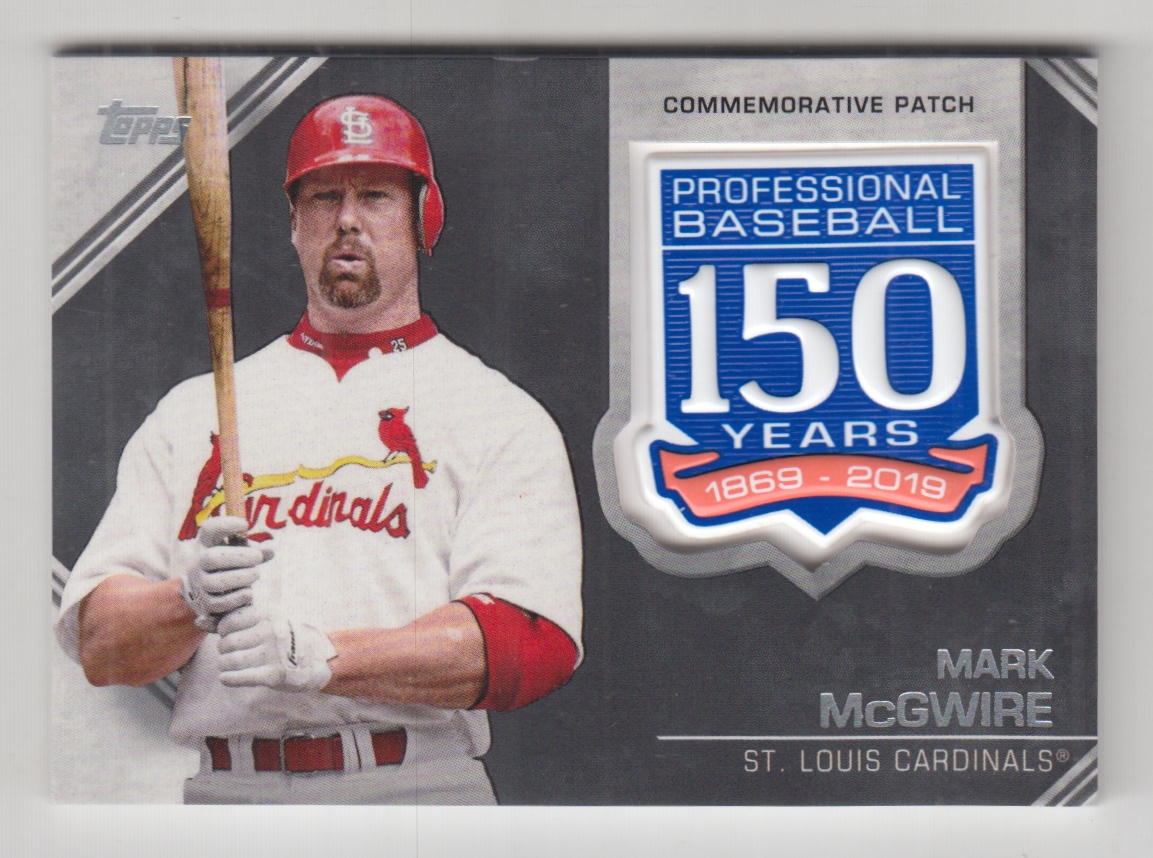 2019 Topps 150th Anniversary Manufactured Patches #AMPMM Mark McGwire
