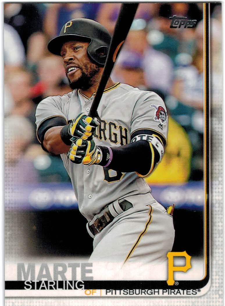 Starling Marte 2019 Topps Chrome X-Fractors Refractor Card