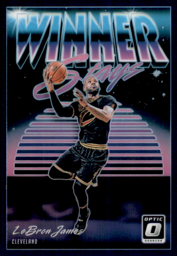 2018-19 Donruss Optic Winner Stays Purple #11 LeBron James on