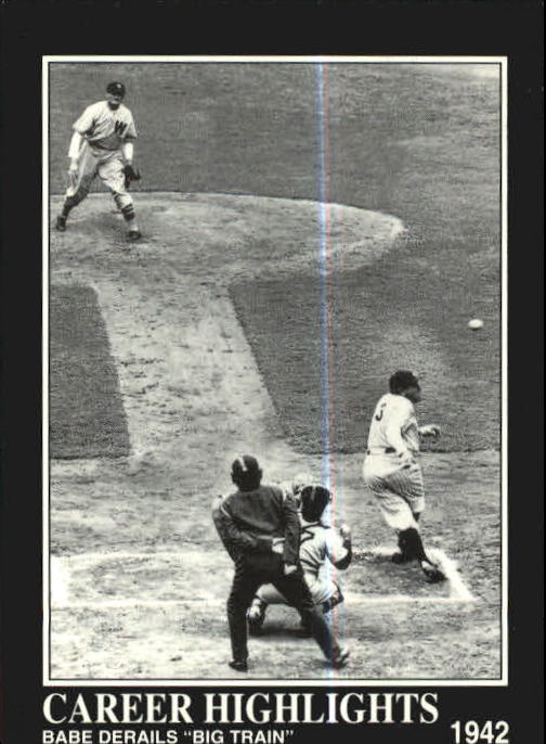 1992 Megacards Babe Ruth #73 Babe Ruth CAREER HIGHLIGHTS R11312* - NM-MT