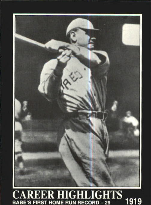 1992 Megacards Babe Ruth #75 Babe Ruth CAREER HIGHLIGHTS R11315* - NM-MT