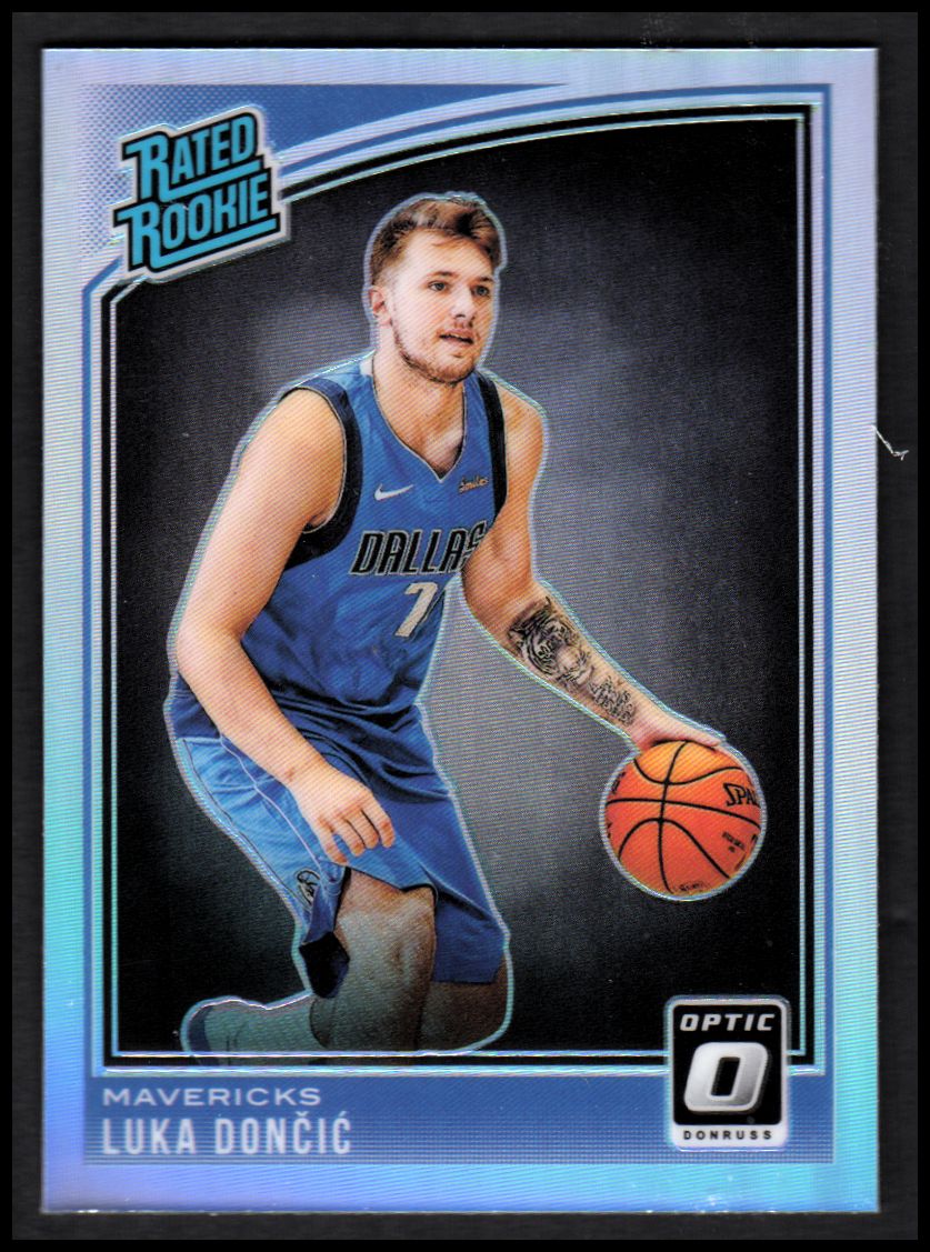 2018 LUKA DONCIC FIRST GOLD ROOKIE GEMS ROOKIE CARD GMA GRADED 10 MAVERICKS!