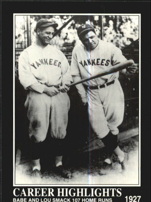1992 Megacards Babe Ruth #81 Babe Ruth CAREER HIGHLIGHTS R11327* - NM-MT