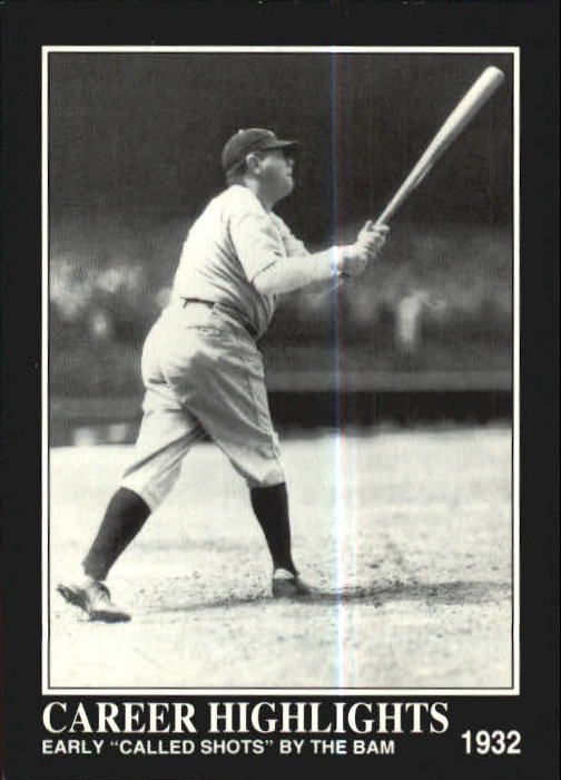 1992 Megacards Babe Ruth #84 Babe Ruth CAREER HIGHLIGHTS R11336* - NM-MT