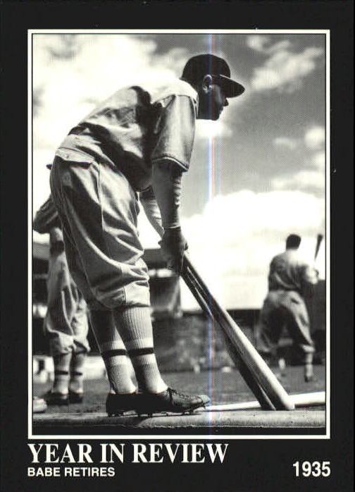 1992 Megacards Babe Ruth #27 Babe Ruth YEAR IN REVIEW R11583* - NM-MT