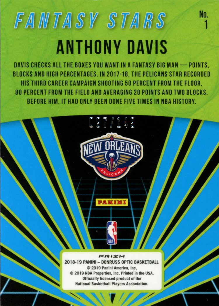 2018-19 Donruss Optic Basketball Card Pick (Inserts)