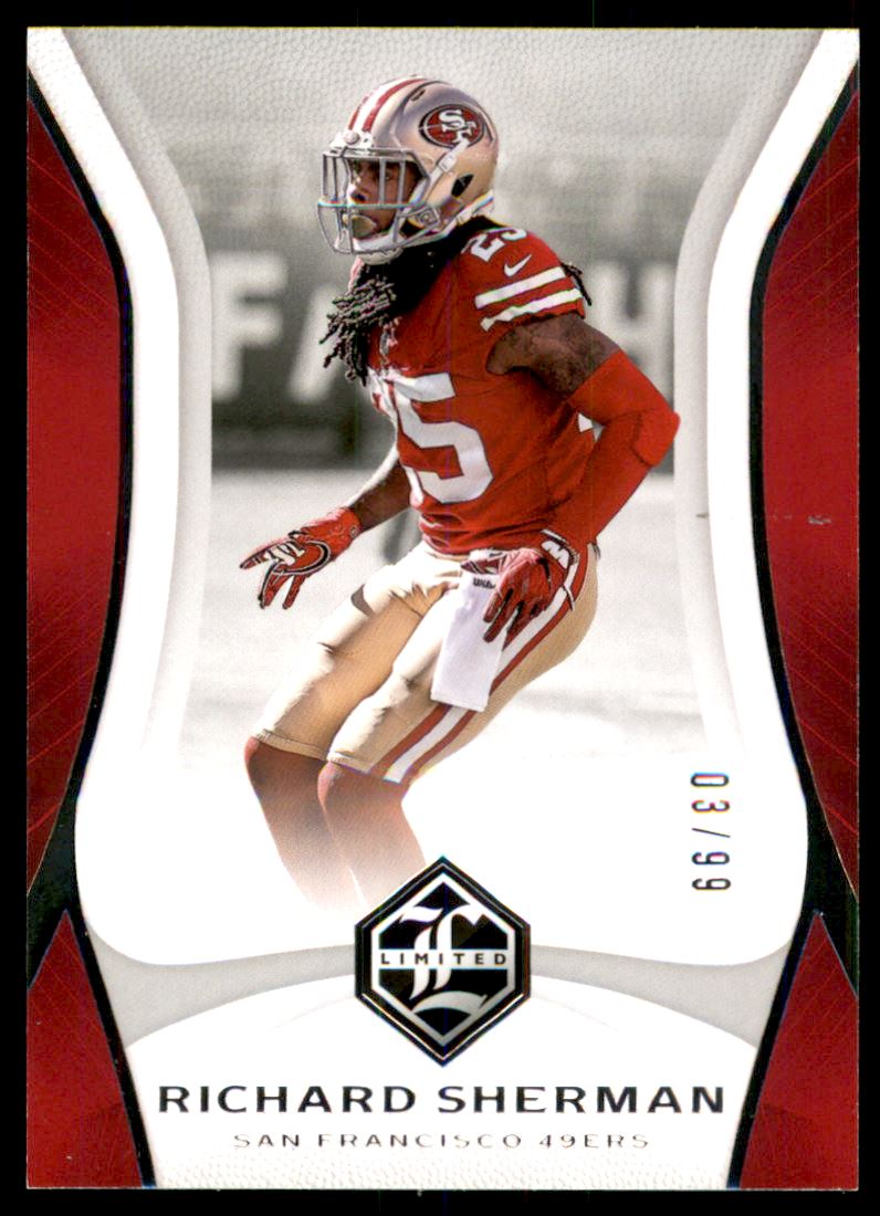 2018 Limited Silver Spotlight #87 Richard Sherman - NM-MT
