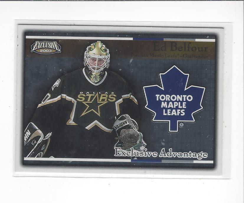 2002-03 Pacific Exclusive Advantage #15 Ed Belfour