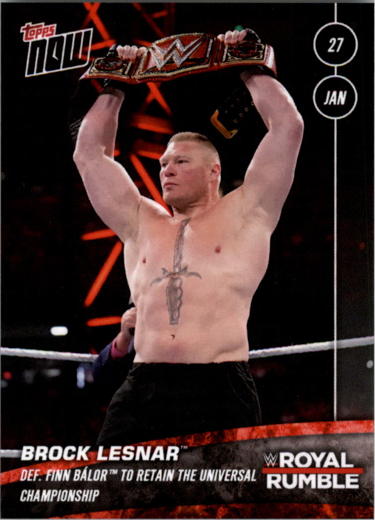 2021 PRIZM BROCK LESNAR VIKINGS CARD #134 - WWE