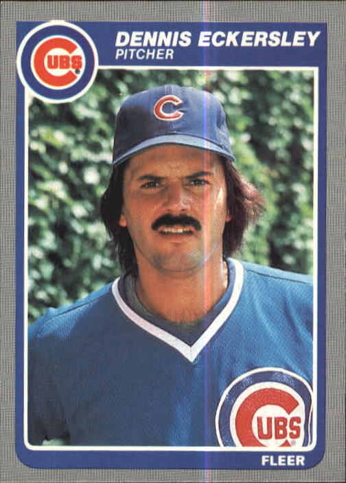 1985 Fleer #57 Dennis Eckersley CUBS R12663* - NM-MT