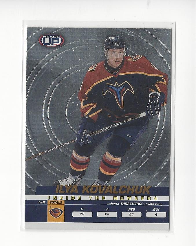 2002-03 Pacific Heads Up Inside the Numbers #3 Ilya Kovalchuk