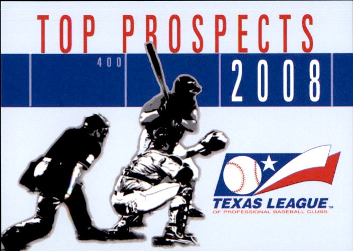 2008 Texas League Prospects Grandstand #NNO Checklist