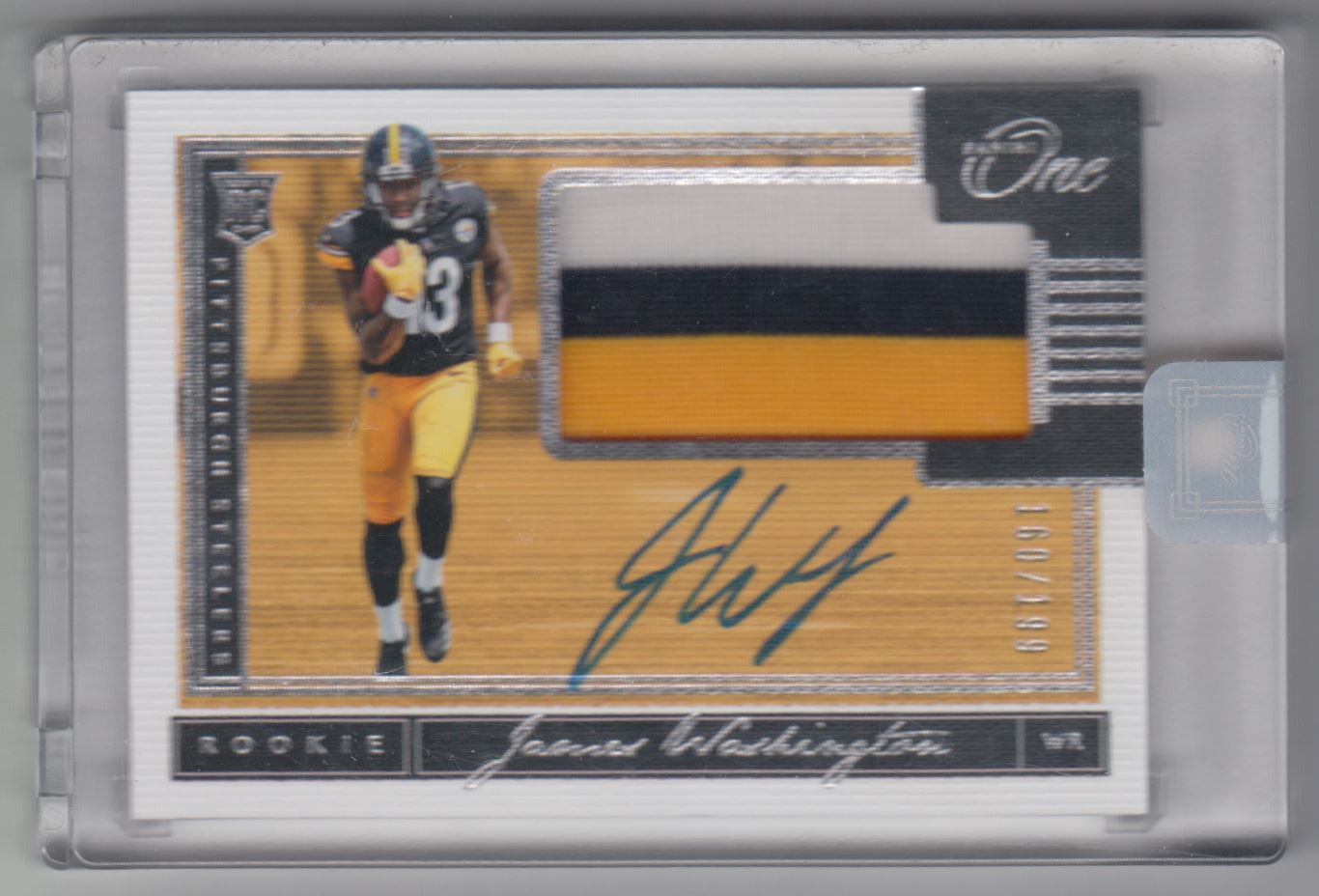 2018 Panini One #10 James Washington JSY AU/199 RC