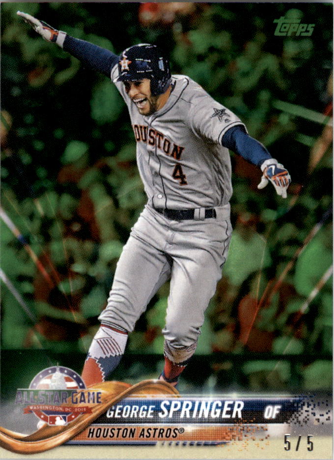 George Springer Rookie Jersey USA Toronto Blue Jays 2010 Bowman Sterling